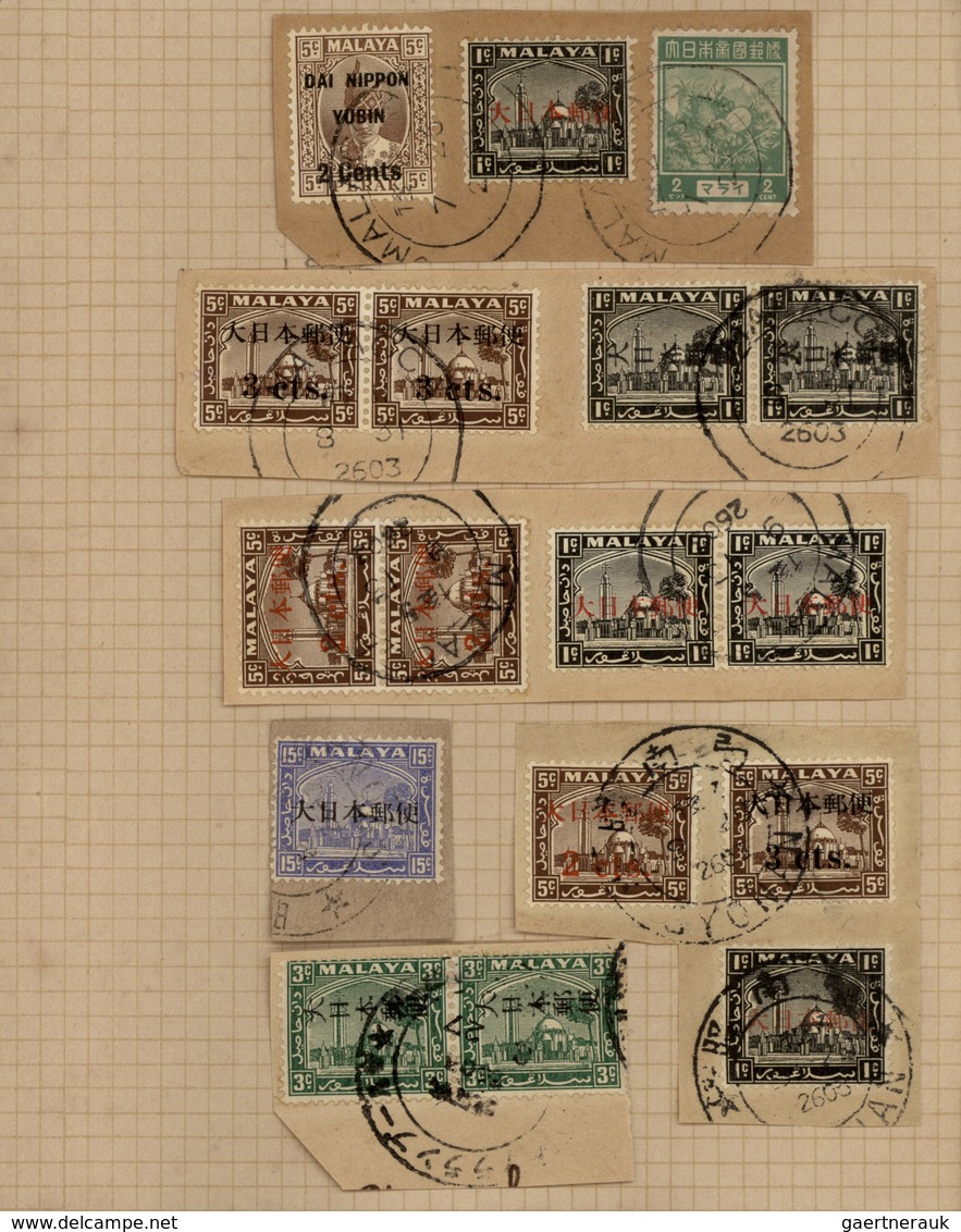 22947 Japanische Besetzung  WK II - Malaya: 1942/44, Penang, Kedah and otherwise general issues, collectio