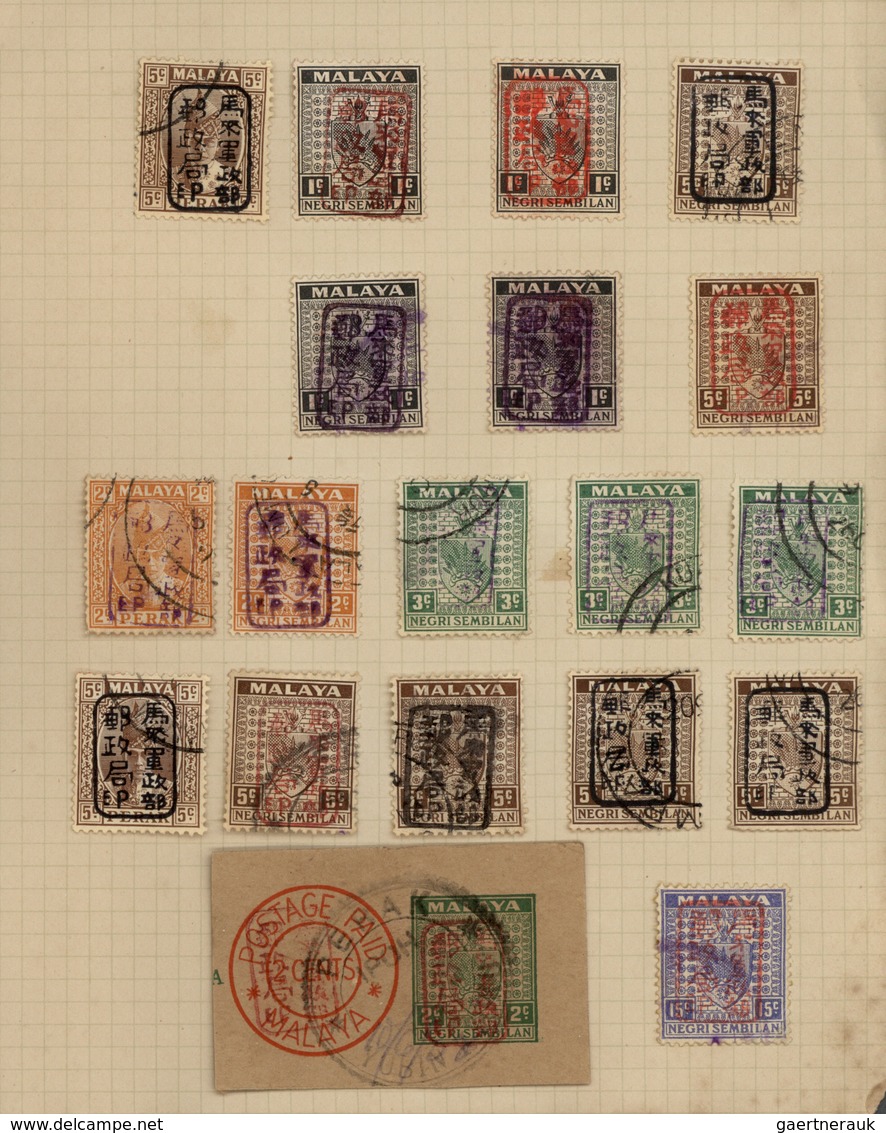 22947 Japanische Besetzung  WK II - Malaya: 1942/44, Penang, Kedah and otherwise general issues, collectio