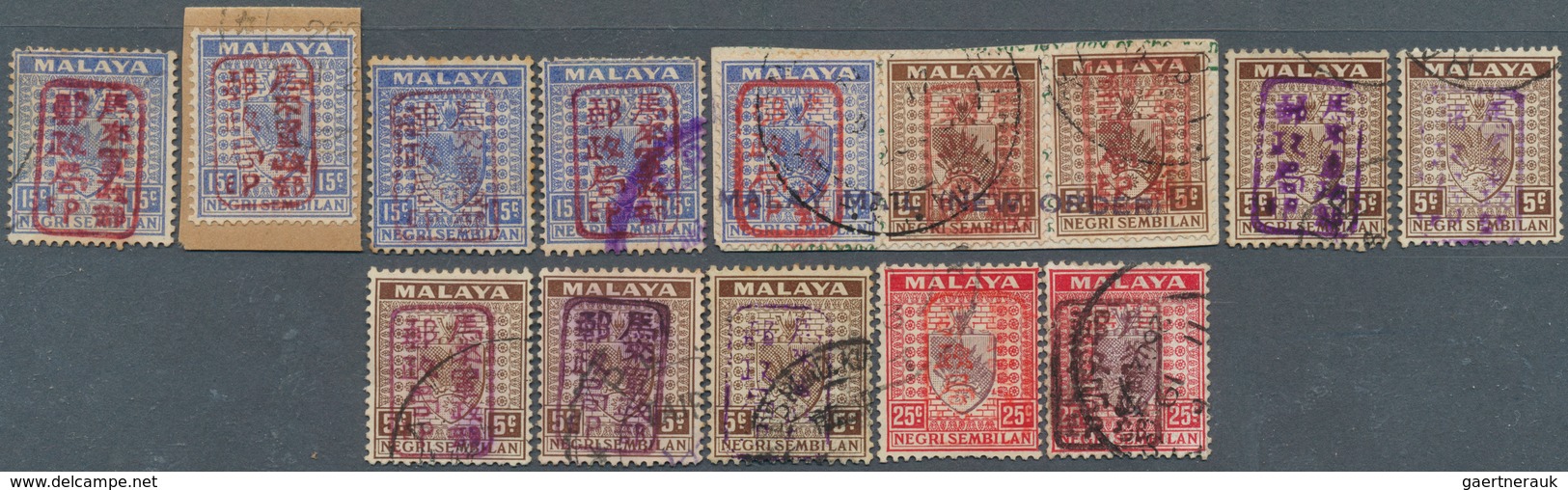 22950 Japanische Besetzung  WK II - Malaya: General Issues, Negri Sembilan, 1942, Small Seal SG T1 Used In - Malaysia (1964-...)