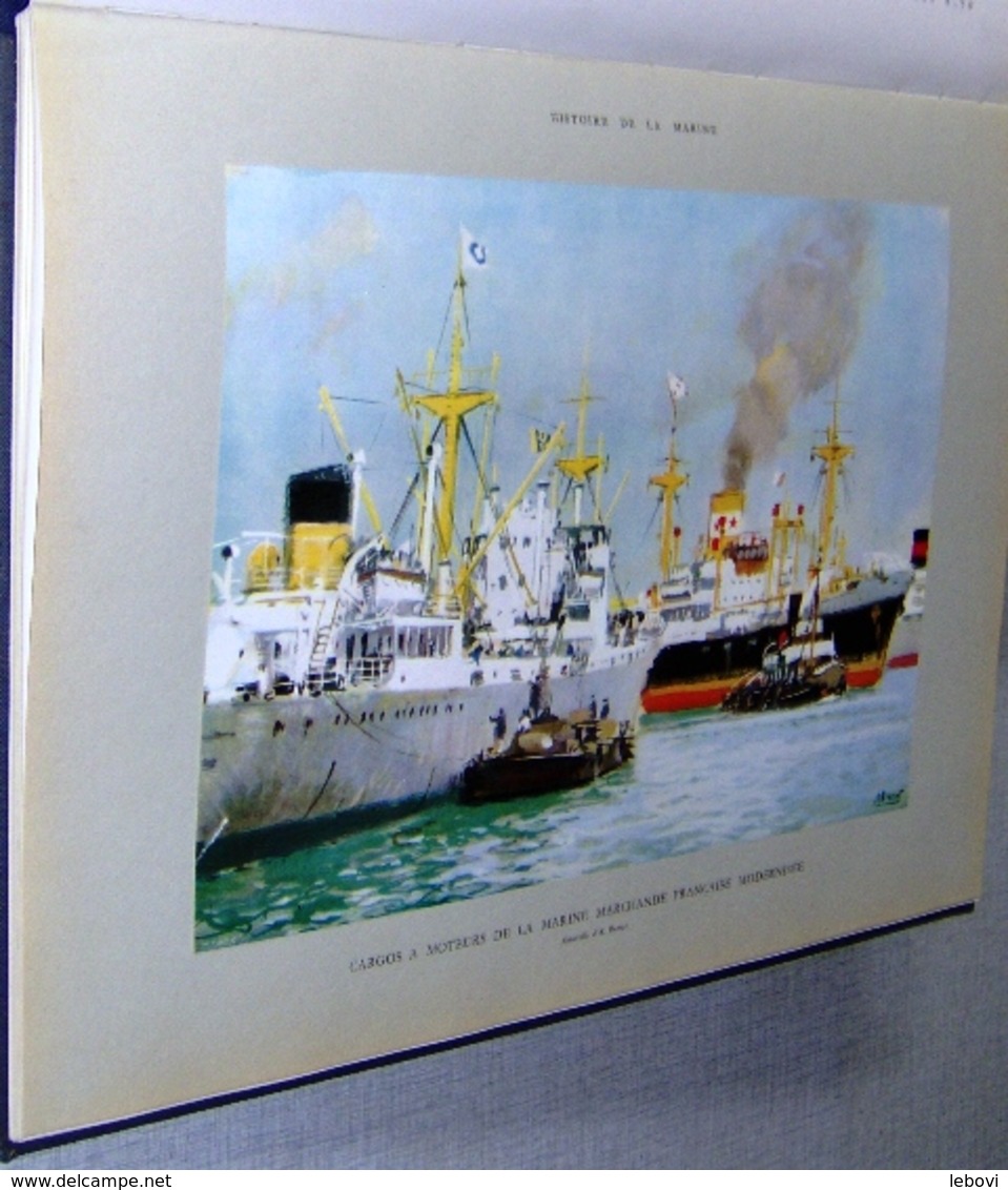 « Histoire De La Marine» 2 Volumes (collaboration) – Ed. De L’illustration Baschet Et Cie, Paris (1966) - Andere & Zonder Classificatie