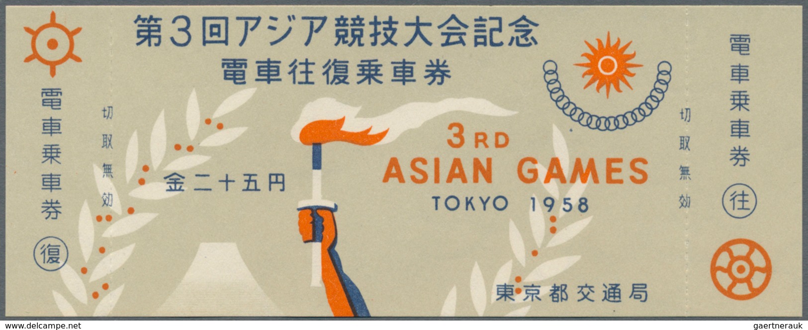 22982 Japan - Besonderheiten: 1958/1968 (ca.), Collection Of Apprx. 65 Coloured Public Transport Tickets, - Autres & Non Classés