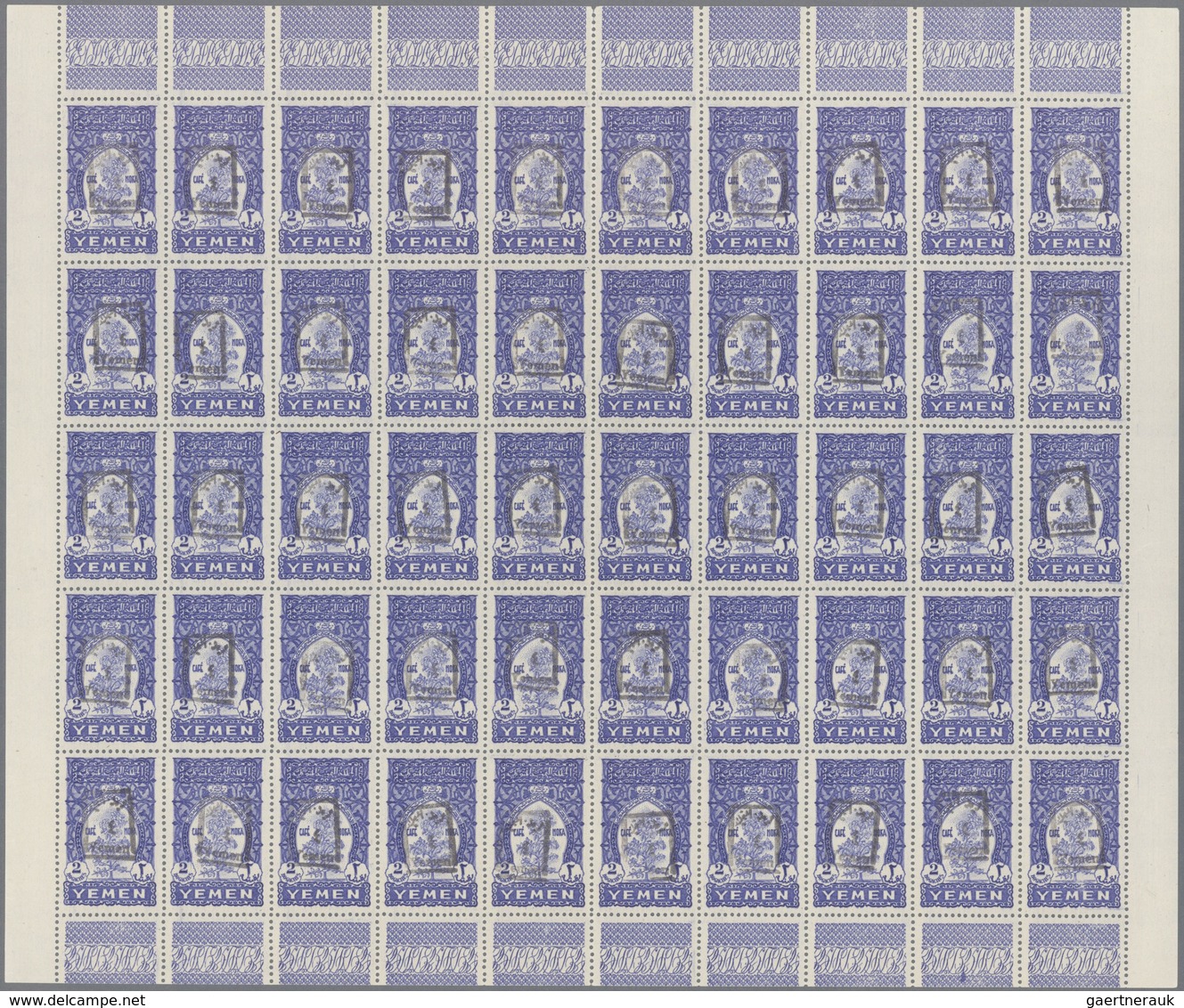 22995 Jemen: 1930/1962 (ca.), Accumulation Of Mostly Blocks And Part Or Complete Sheets With Some In Large - Yemen