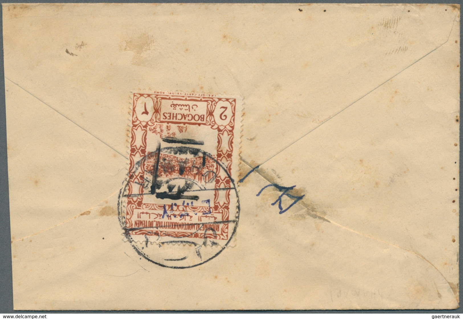 23020 Jemen: 1950/1965 (ca.), assortment of 55 covers, apparently mainly commercial mail (postal wear/impe