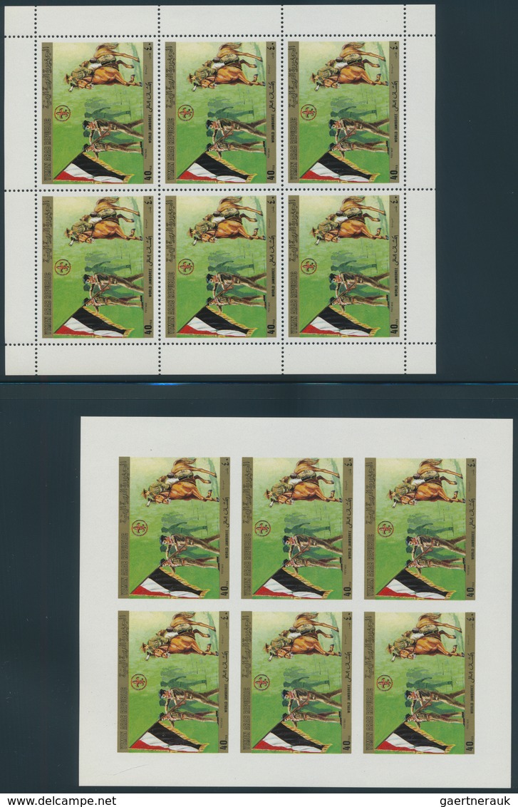 23048 Jemen: 1964/1988, Comprehensive U/m Accumulation In Three Binders, Chiefly Complete Sets And All Wit - Yémen
