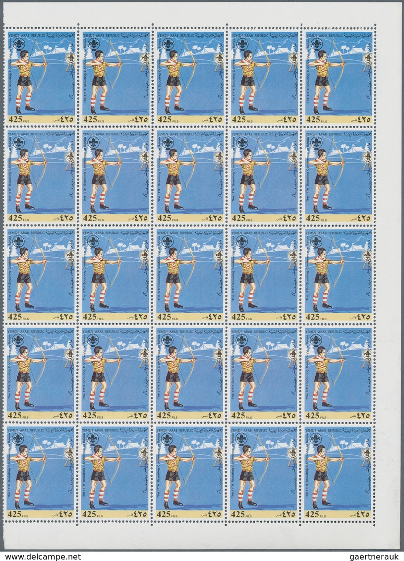 23105 Jemen: 1976/1988, U/m Assortment Of Units (mainly Complete Sets) Incl. Nice Thematic Issues. Michel - Yémen