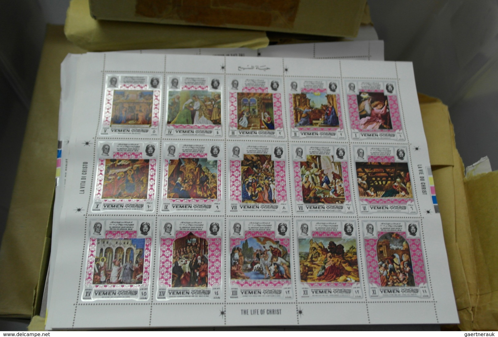 23149 Jemen - Königreich: 1960s, and Ajman, Mahra etc. Phenomenal lot consisting of 245 boxes containing i