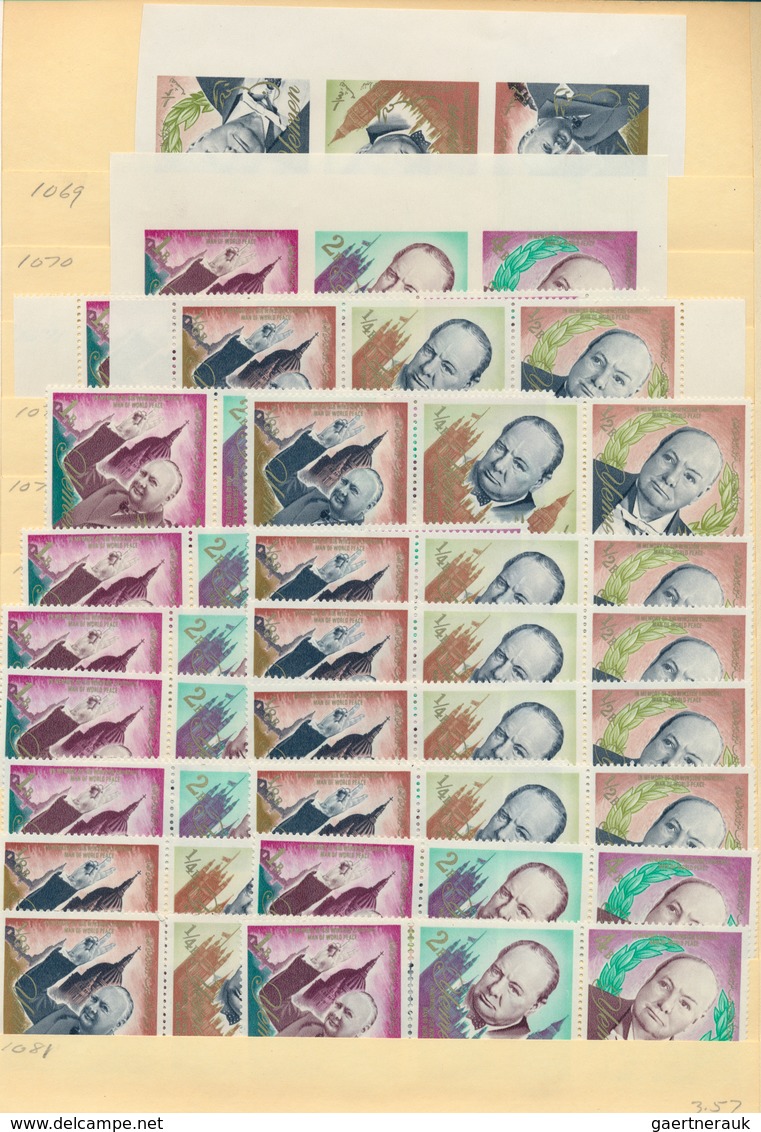 23158 Jemen - Königreich: 1964/1968, U/m Accumulation Of Mainly Complete Sets Incl. Imperf. Issues. Michel - Yémen