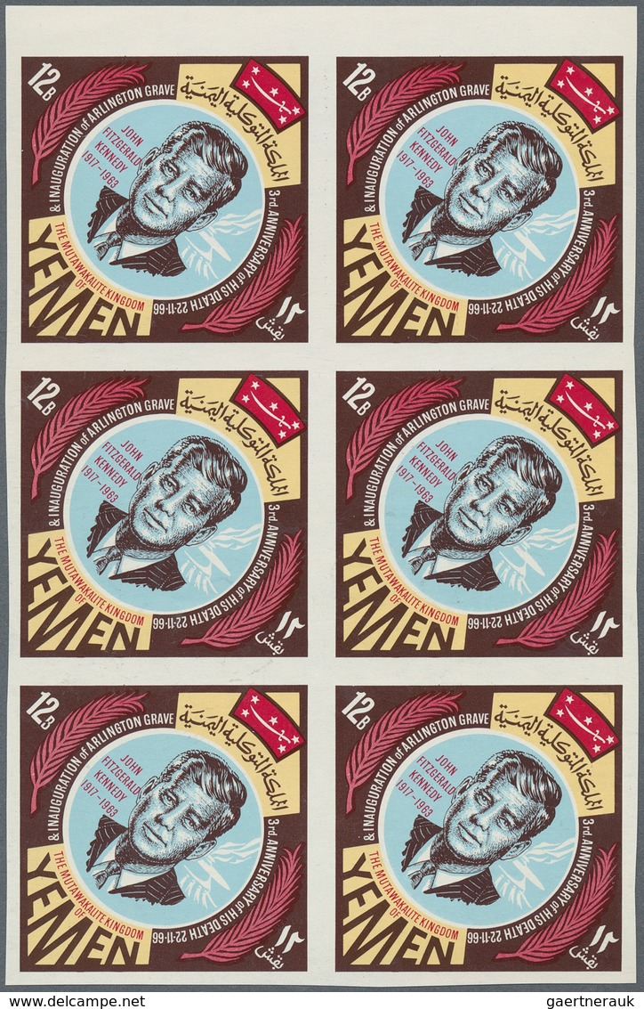 23165 Jemen - Königreich: 1965/1970, chiefly u/m assortment incl. specialities like progressive proofs, va