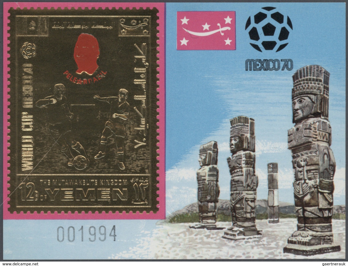 23189 Jemen - Königreich: 1968/1970, U/m Collection Of Apprx. 300 De Luxe Sheets, E.g. Personalities (Kenn - Yémen