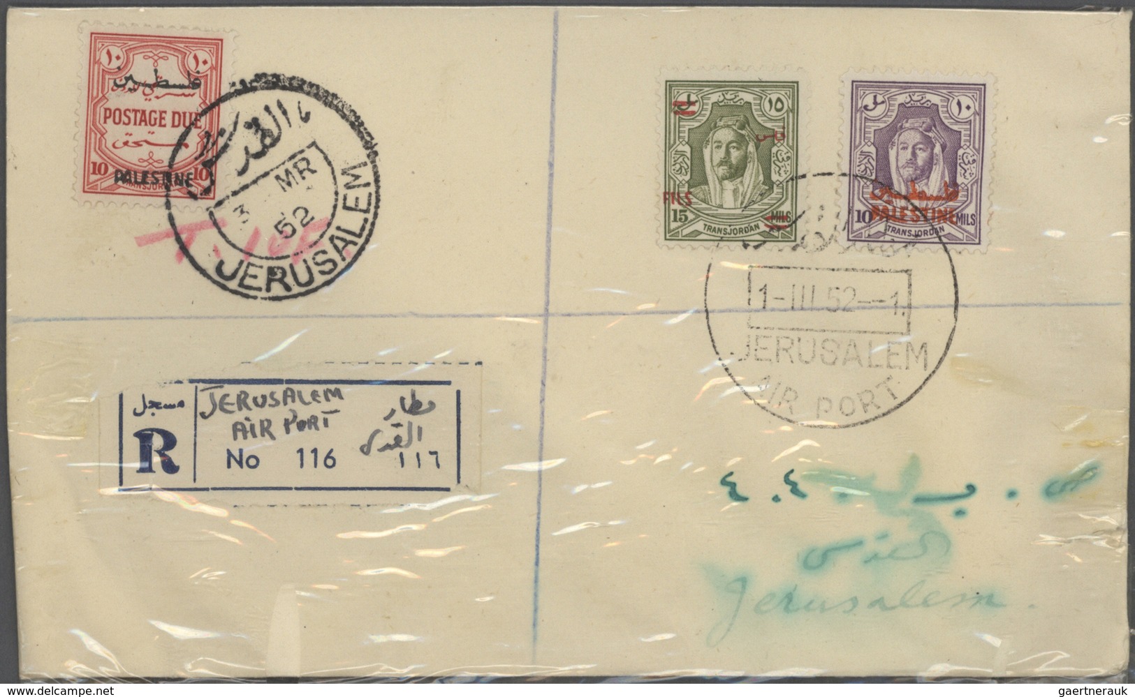 23279 Jordanien: 1925-80, Box containing 3040 covers & FDC, including registered mail, air mail, overprint