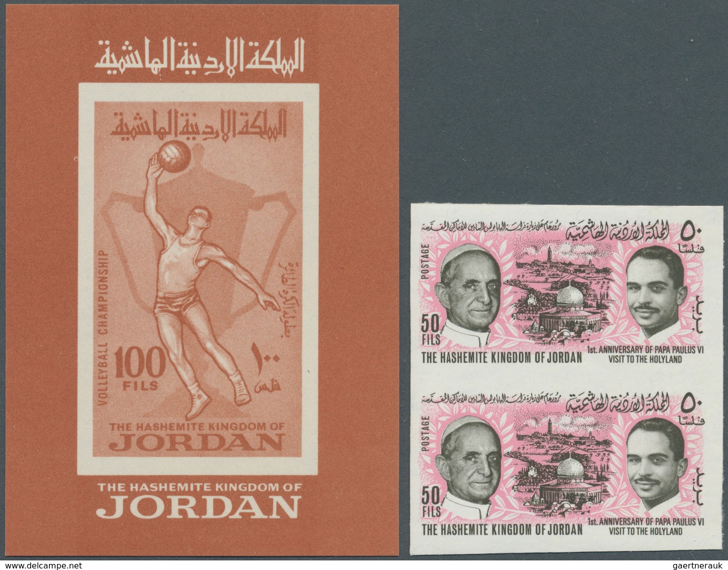 23283 Jordanien: 1925/1975 (ca.), Accumulation In Album With Many Complete Sets Incl. Several Better Issue - Jordanie