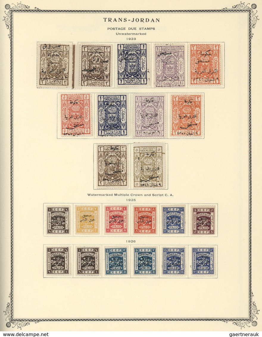 23290 Jordanien: 1930-83, Comprehensive Collection In Scott Album Starting Early Air Mails And Postage Due - Jordanie