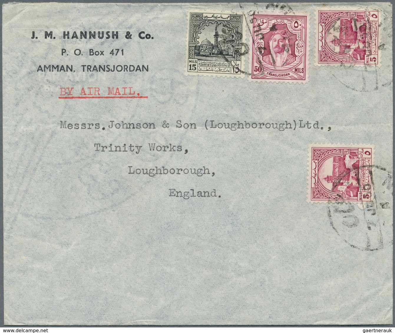 23294 Jordanien: 1948 - 1979, 37 covers, nice collection of covers and some postal stationery, good franki