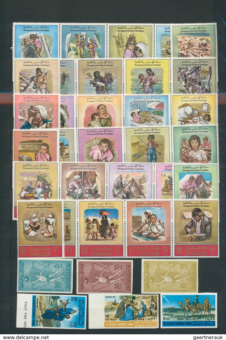 23306 Jordanien: 1964/1996, u/m collection in a stockbook with some interesting issues 1960s/1970s and spe