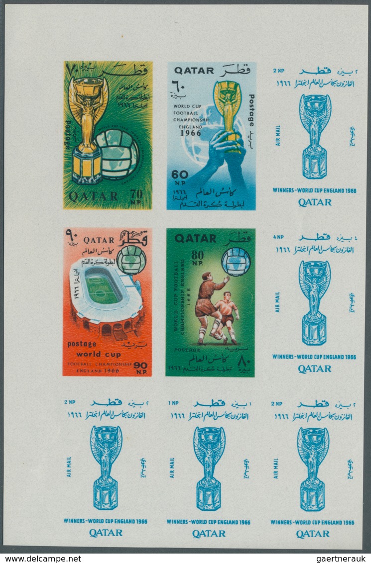 23330 Katar / Qatar: 1965/1996 (ca.), Accumulation In Album With Many Complete Sets Incl. Better Issues, I - Qatar