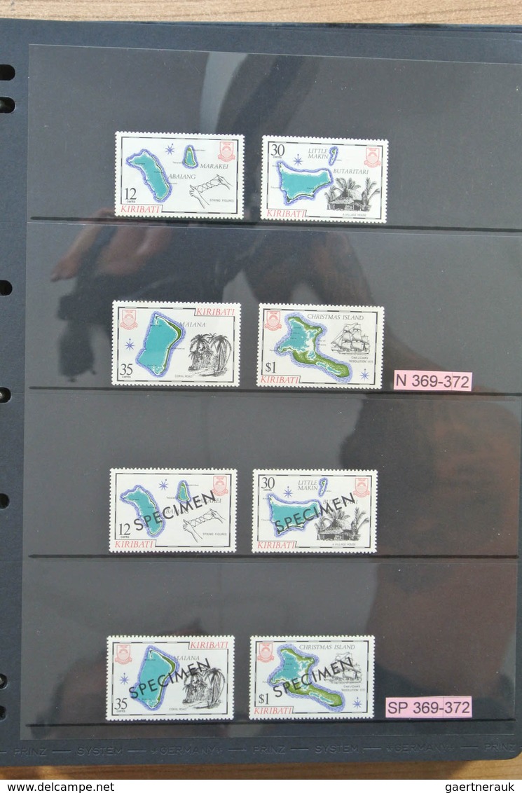 23337 Kiribati (Gilbert-Inseln): 1979-2008. Apparently complete, MNH collection Kiribati 1979-2008 in 2 al