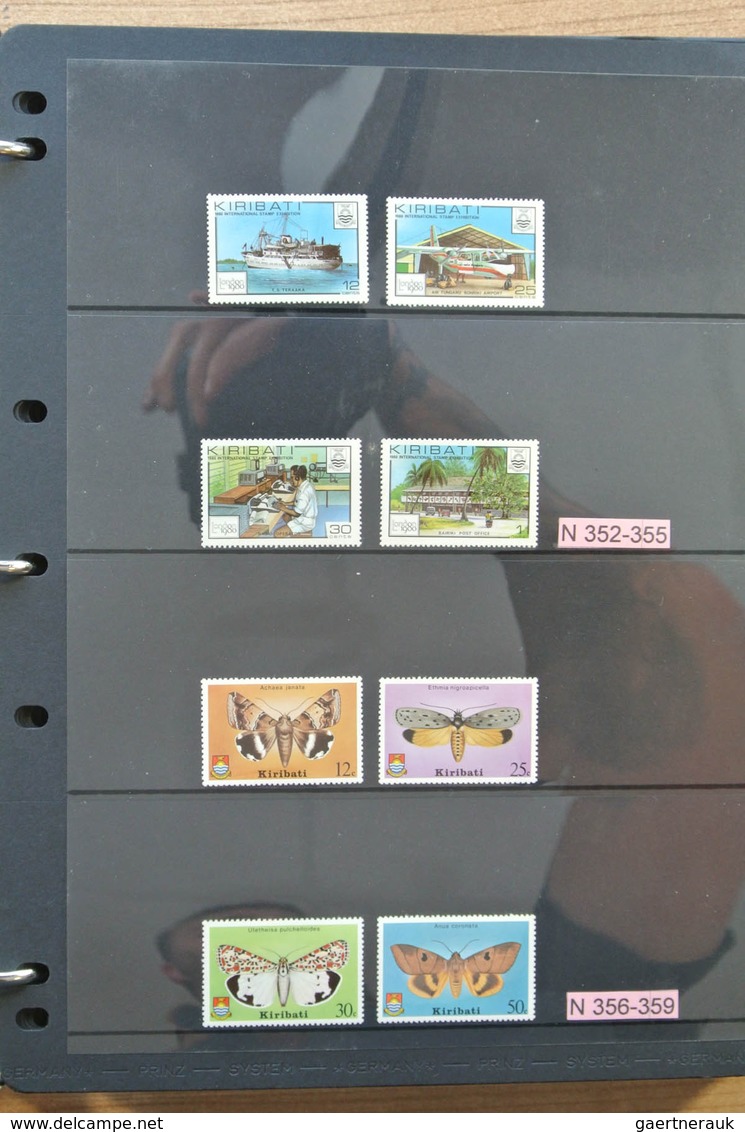 23337 Kiribati (Gilbert-Inseln): 1979-2008. Apparently complete, MNH collection Kiribati 1979-2008 in 2 al