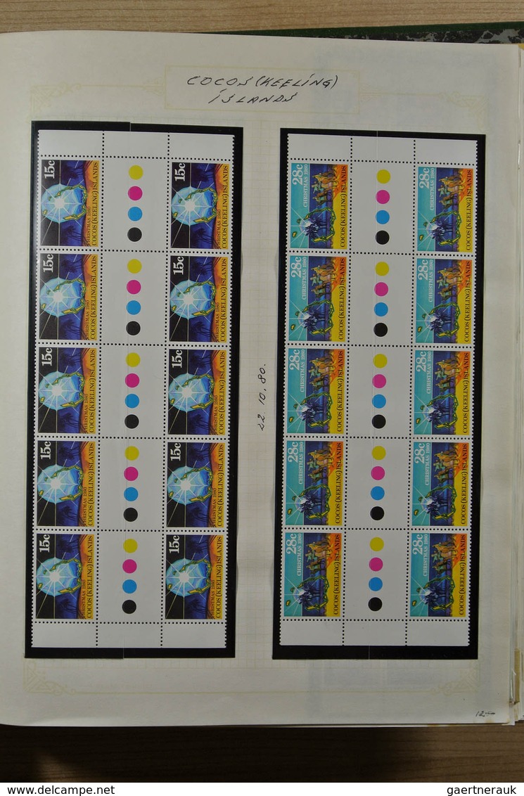 23339 Kokos-Inseln: 1963-1985. Mostly MNH (few older sets hinged) and used collection Cocos Islands 1963-1