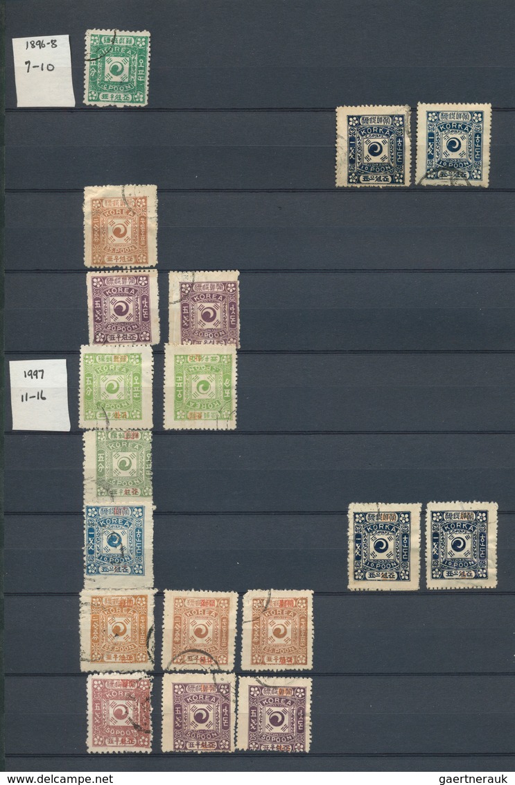 23354 Korea: 1884/1992, Imperial Korea And North Korea, Used And Unused Collection/accumulation In A Stock - Corée (...-1945)