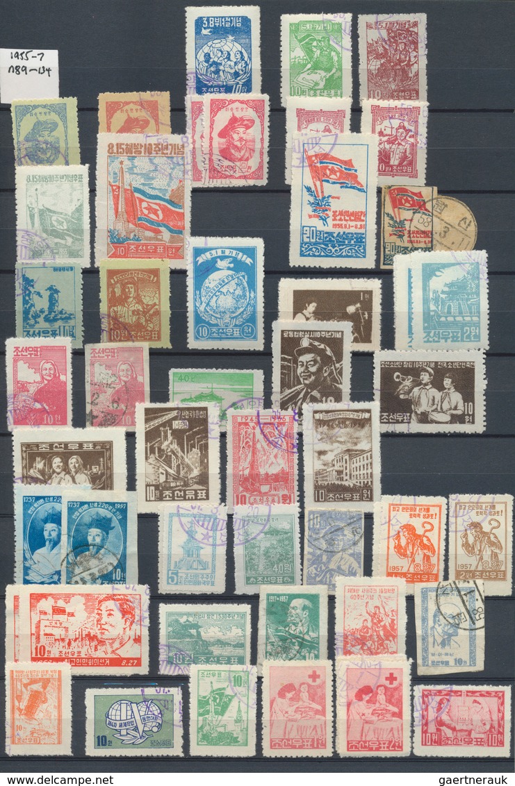23354 Korea: 1884/1992, Imperial Korea and North Korea, used and unused collection/accumulation in a stock