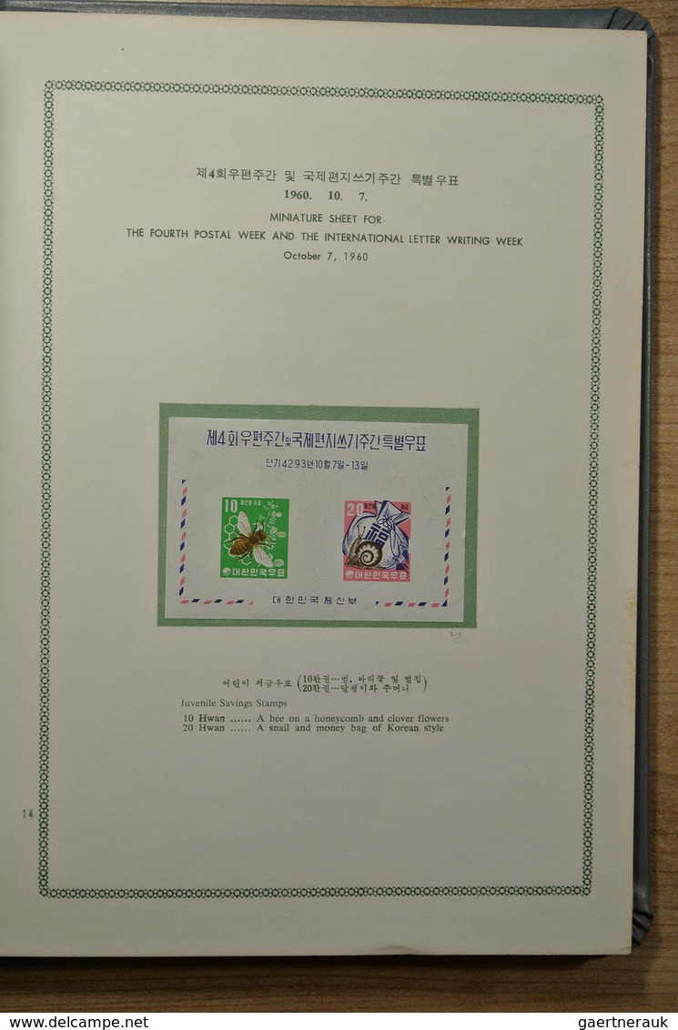 23373 Korea-Süd: 1959-1964. Mint Hinged Collection South Korea 1959-1964 In 2 Special Albums. Some Stamps - Corée Du Sud