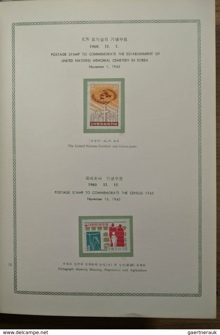 23373 Korea-Süd: 1959-1964. Mint hinged collection South Korea 1959-1964 in 2 special albums. Some stamps