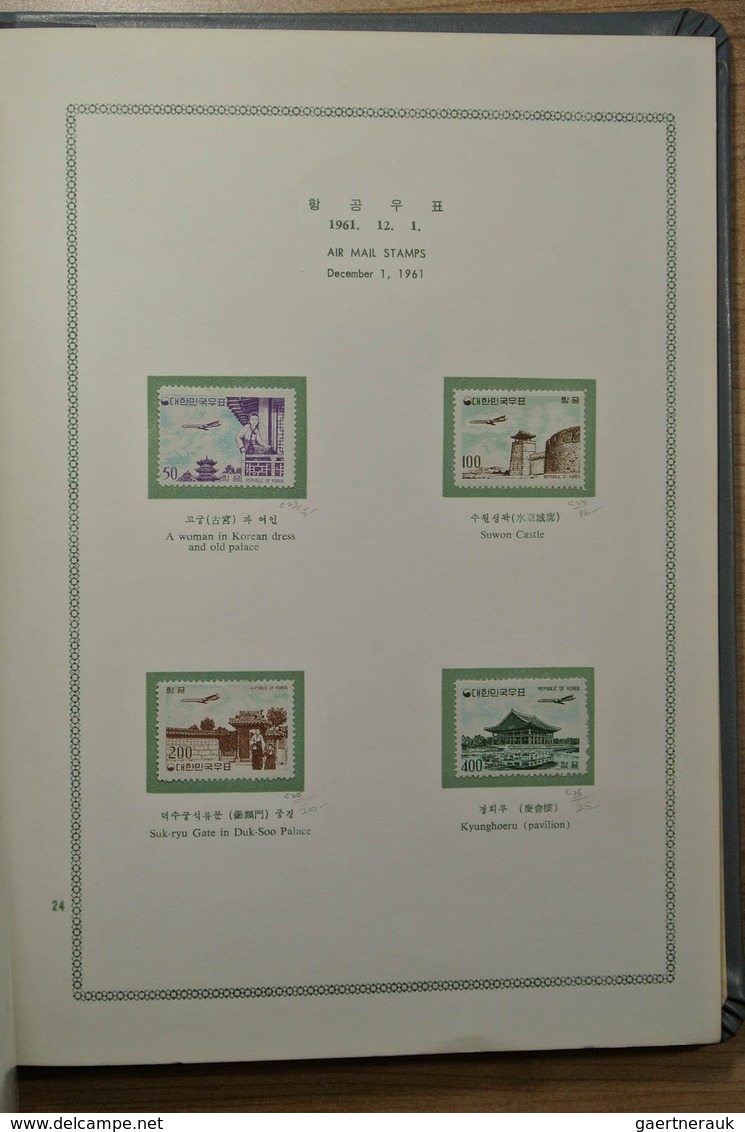 23373 Korea-Süd: 1959-1964. Mint hinged collection South Korea 1959-1964 in 2 special albums. Some stamps