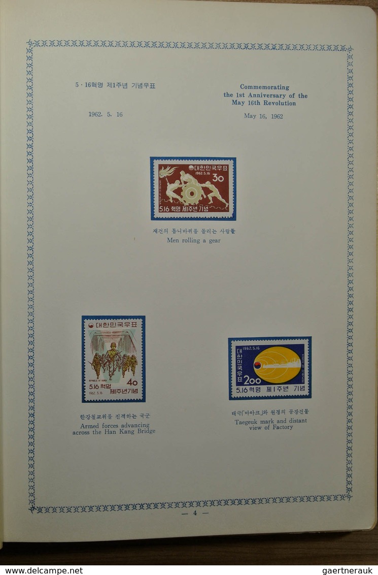 23373 Korea-Süd: 1959-1964. Mint hinged collection South Korea 1959-1964 in 2 special albums. Some stamps