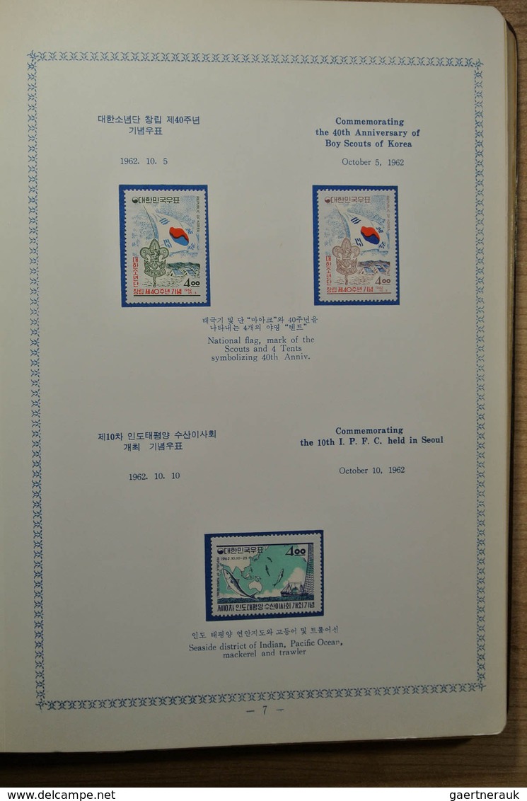 23373 Korea-Süd: 1959-1964. Mint hinged collection South Korea 1959-1964 in 2 special albums. Some stamps