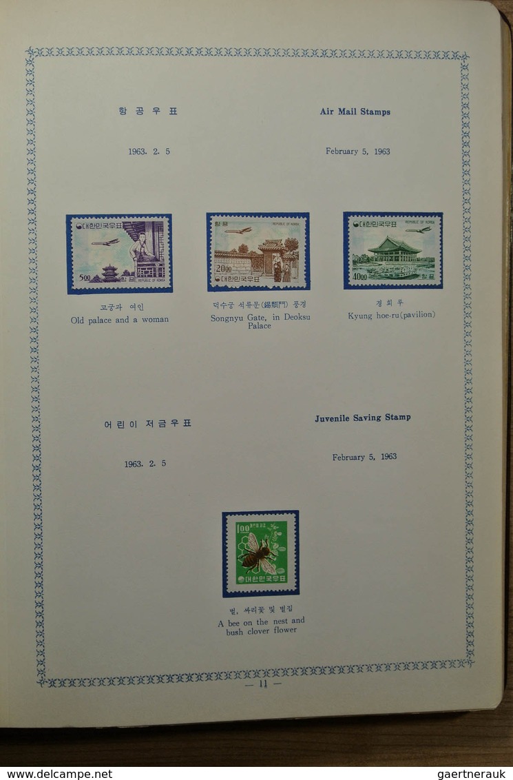 23373 Korea-Süd: 1959-1964. Mint hinged collection South Korea 1959-1964 in 2 special albums. Some stamps