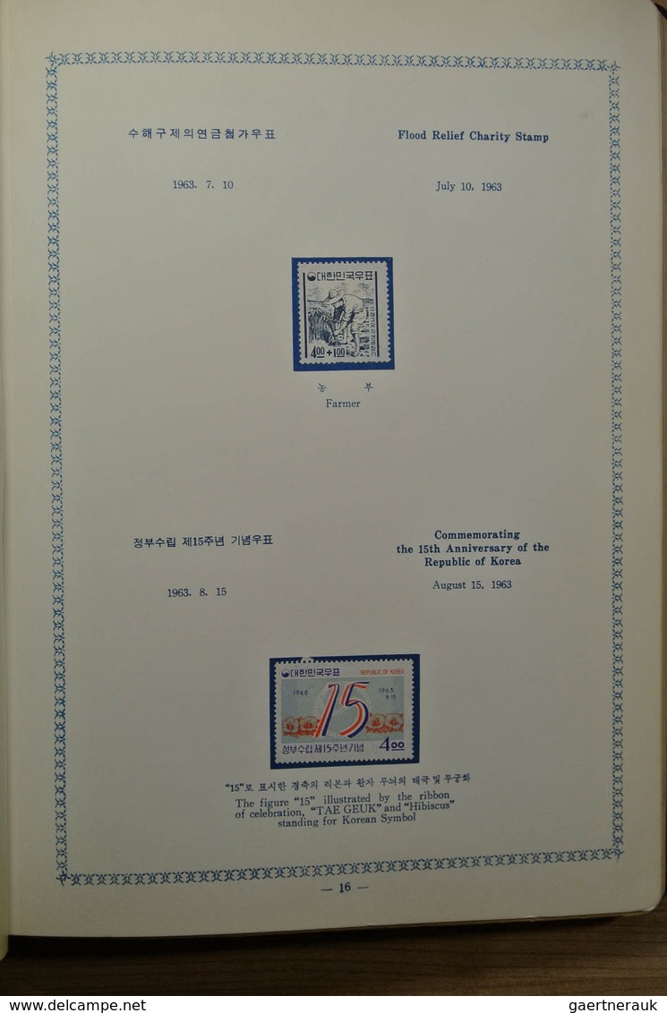 23373 Korea-Süd: 1959-1964. Mint hinged collection South Korea 1959-1964 in 2 special albums. Some stamps