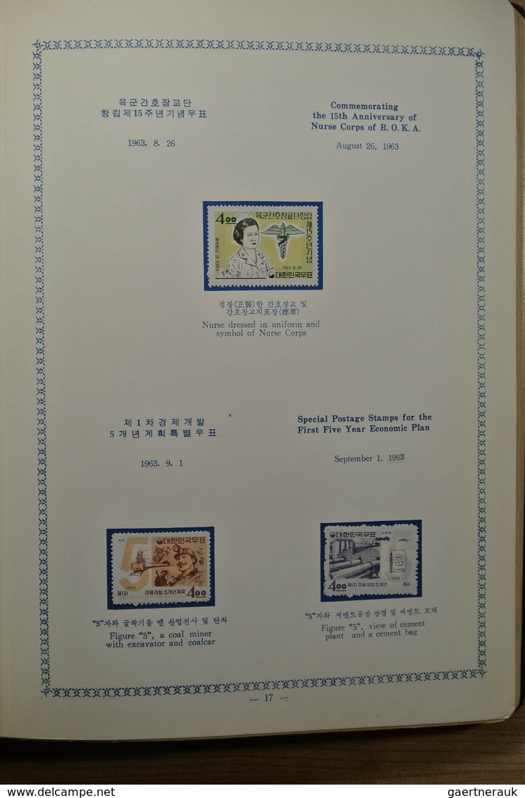 23373 Korea-Süd: 1959-1964. Mint hinged collection South Korea 1959-1964 in 2 special albums. Some stamps