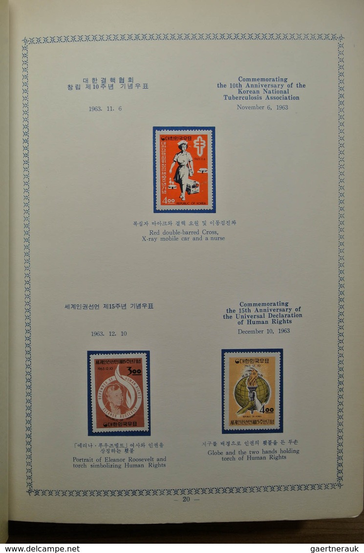 23373 Korea-Süd: 1959-1964. Mint hinged collection South Korea 1959-1964 in 2 special albums. Some stamps