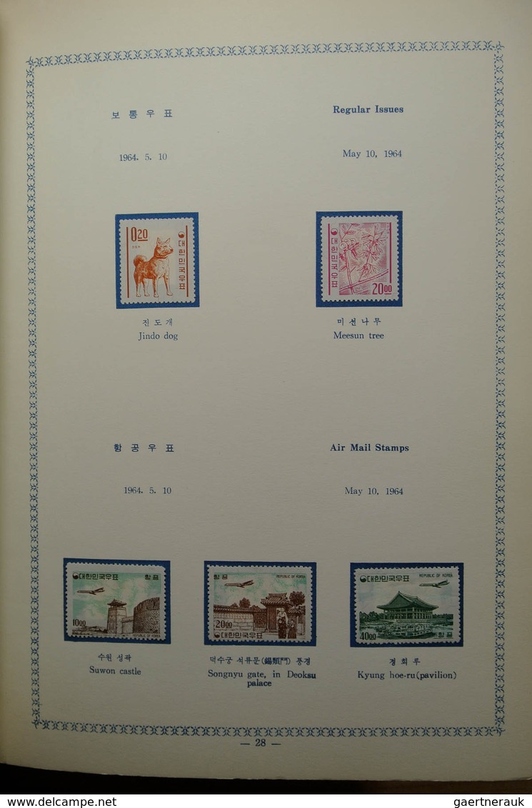 23373 Korea-Süd: 1959-1964. Mint hinged collection South Korea 1959-1964 in 2 special albums. Some stamps