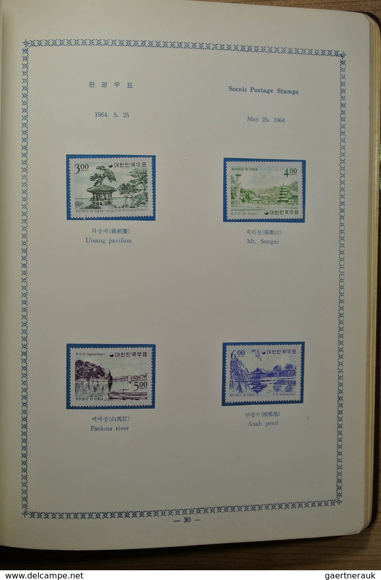 23373 Korea-Süd: 1959-1964. Mint hinged collection South Korea 1959-1964 in 2 special albums. Some stamps