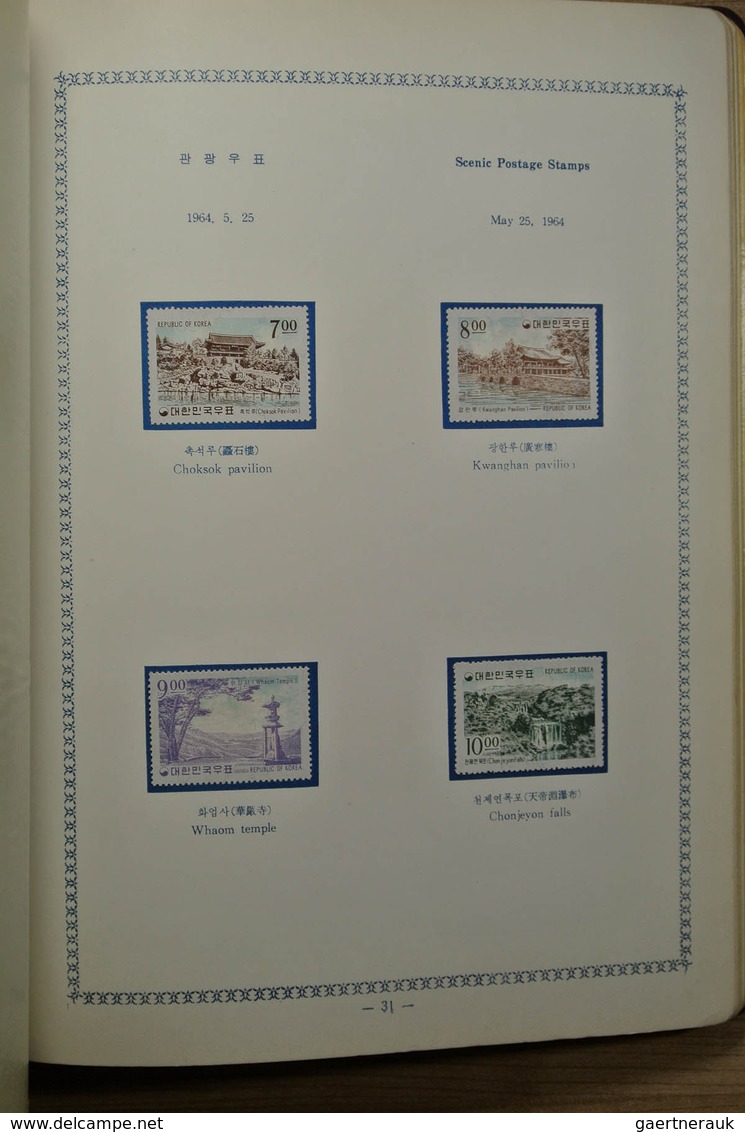 23373 Korea-Süd: 1959-1964. Mint hinged collection South Korea 1959-1964 in 2 special albums. Some stamps