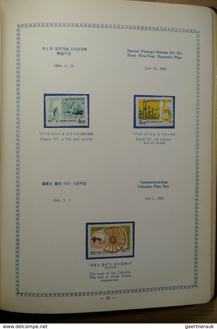 23373 Korea-Süd: 1959-1964. Mint hinged collection South Korea 1959-1964 in 2 special albums. Some stamps