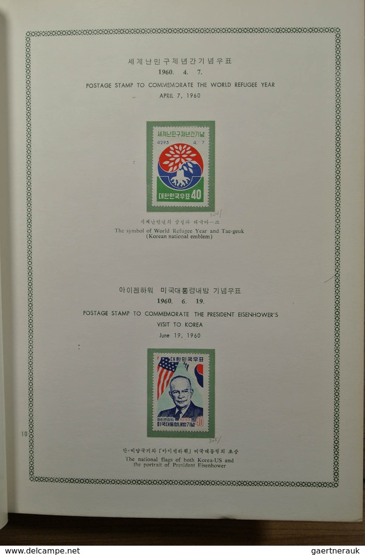 23373 Korea-Süd: 1959-1964. Mint hinged collection South Korea 1959-1964 in 2 special albums. Some stamps