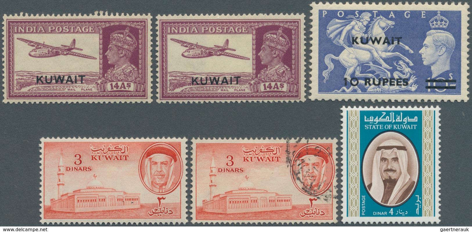 23391 Kuwait: 1923/1991 (ca.), Accumulation In Album And On Stockbook Pages With Many Complete Sets Incl. - Koweït