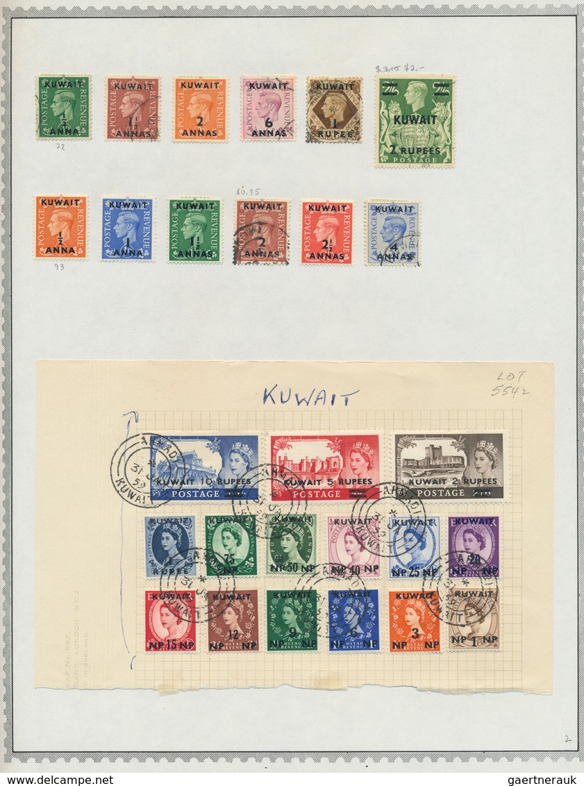 23393 Kuwait: 1923/1970 (ca.), Chiefly Mint Collection On Album Pages, Main Value From QEII, Also Incl. 19 - Koweït