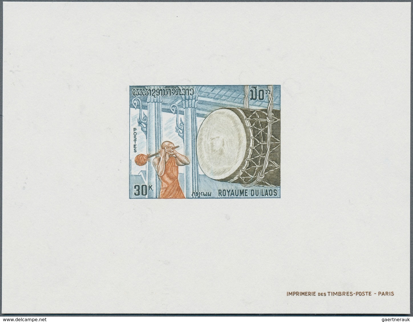 23405 Laos: 1964/1974 (approx). Interesting proof lot containing 31 Eprueves d'atelier and 35 miniature sh