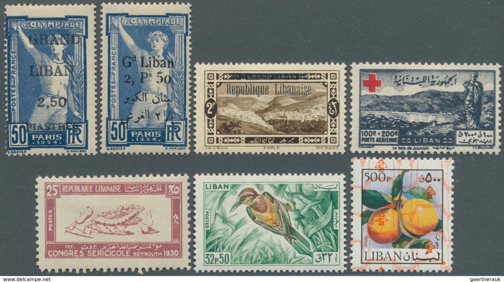 23416 Libanon: 1924/1978 (ca.), Collection In SG. Album With Many Complete Sets Incl. Better Issues, Airma - Liban