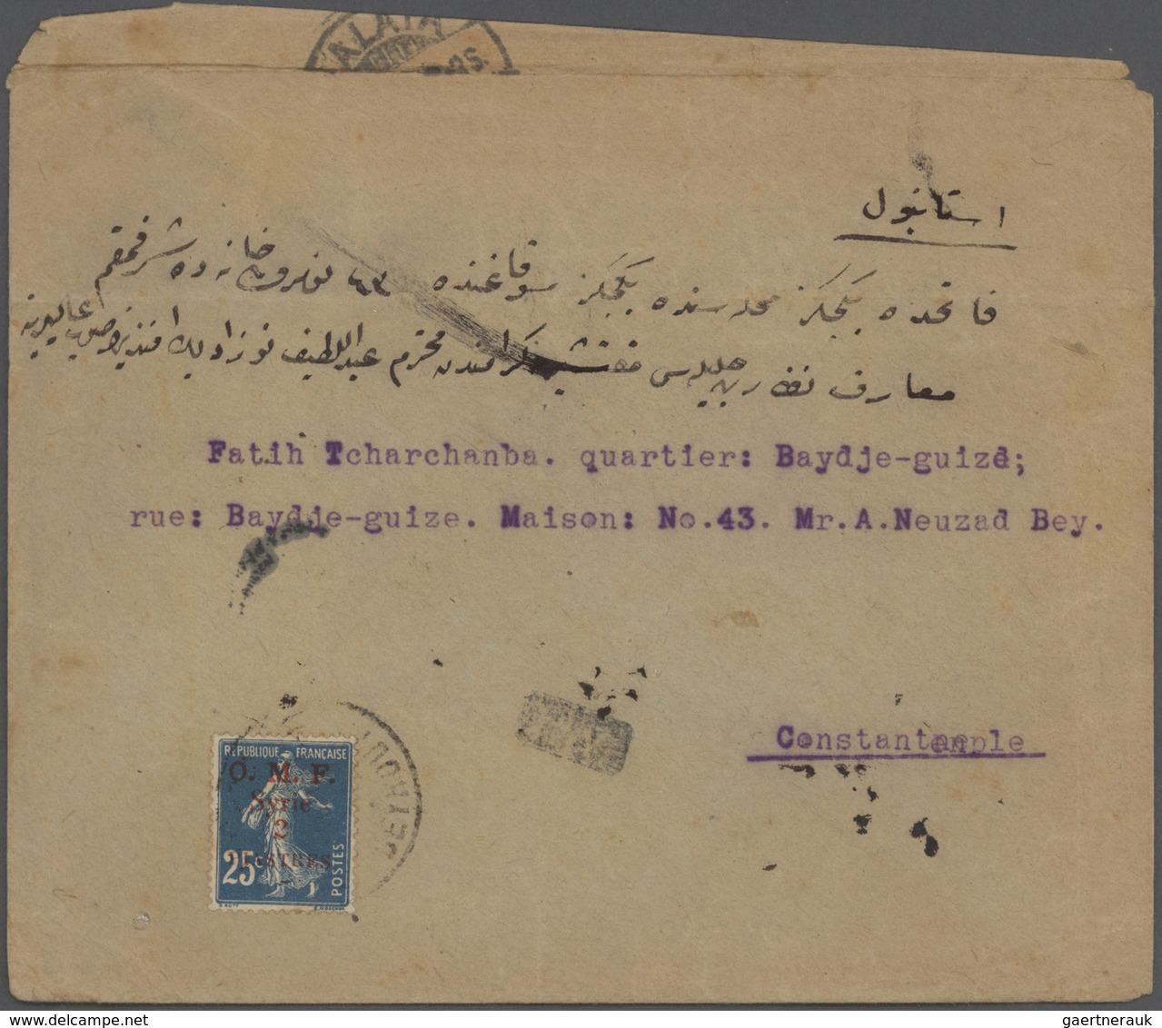 23441 Libanon: 1925-80, Box containing 330 covers and used stamps in 640 glassines, registered mail, air m