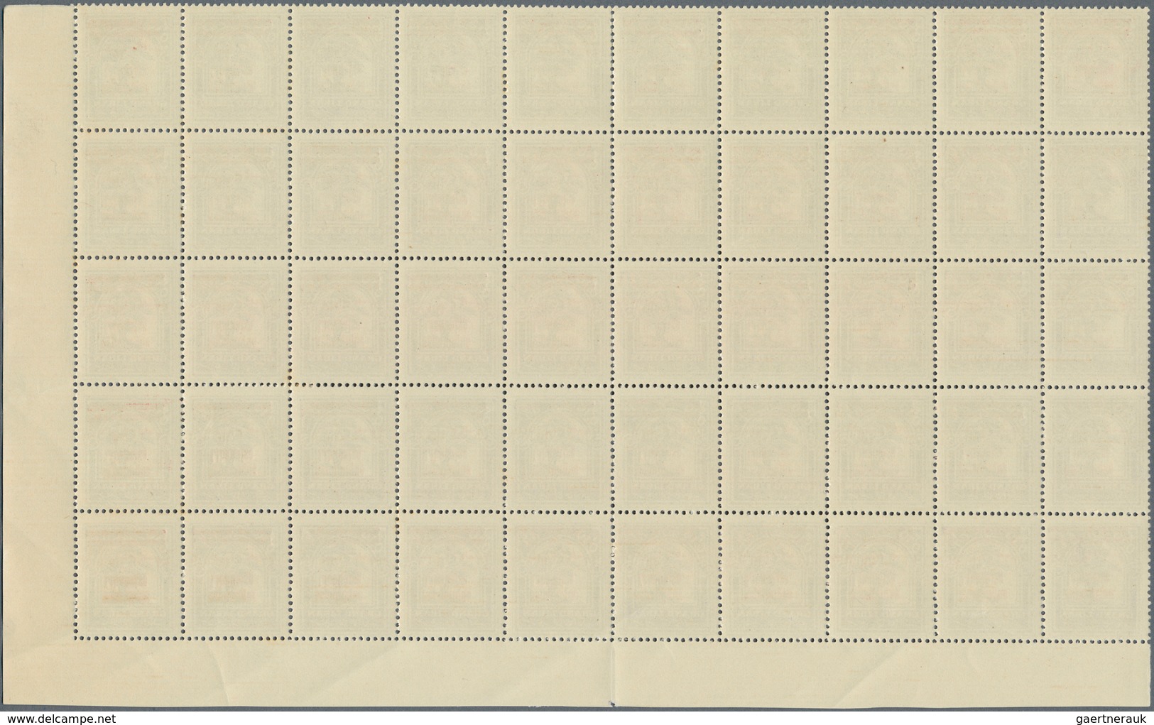 23452 Libanon: 1928, "Republique Libanaise" Overprints, 0.10pi. Blue With Inverted Overprint, Marginal Blo - Liban