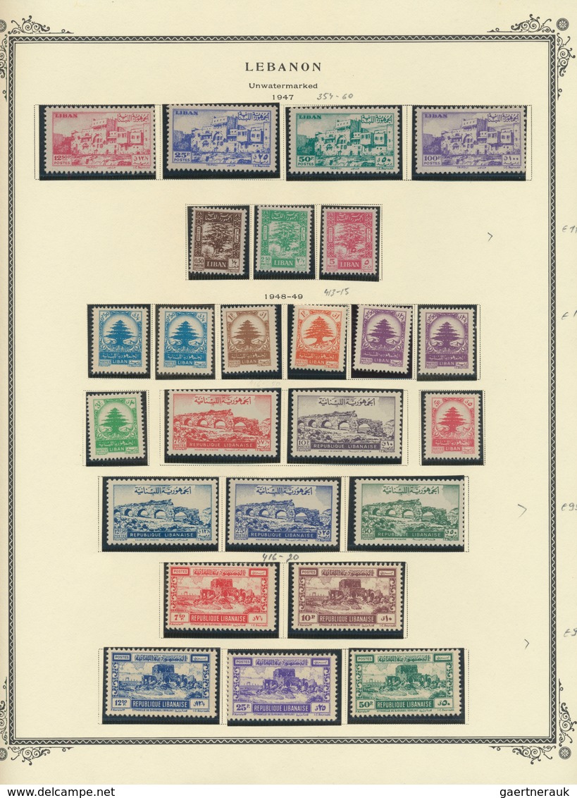 23464 Libanon: 1946-1980: Mint Collection Including Most Of The Issues And Souvenir Sheets Including 1948 - Liban