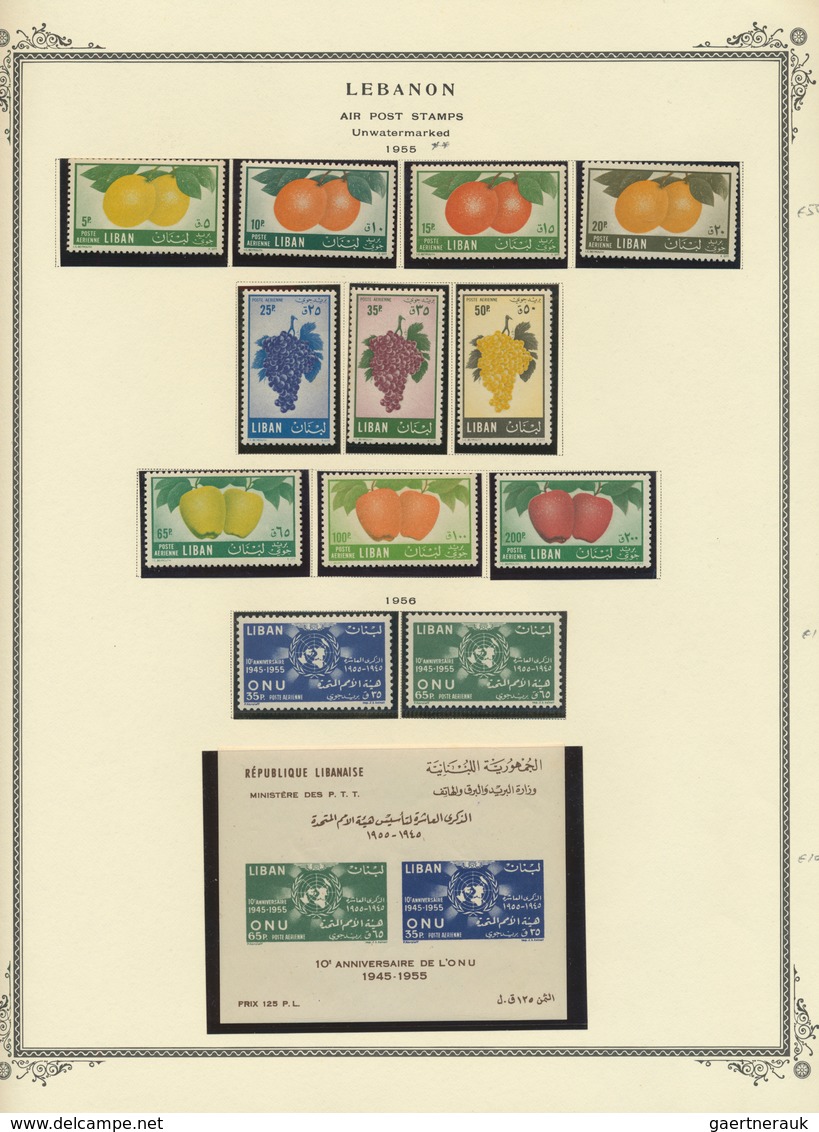 23464 Libanon: 1946-1980: Mint Collection Including Most Of The Issues And Souvenir Sheets Including 1948 - Libano