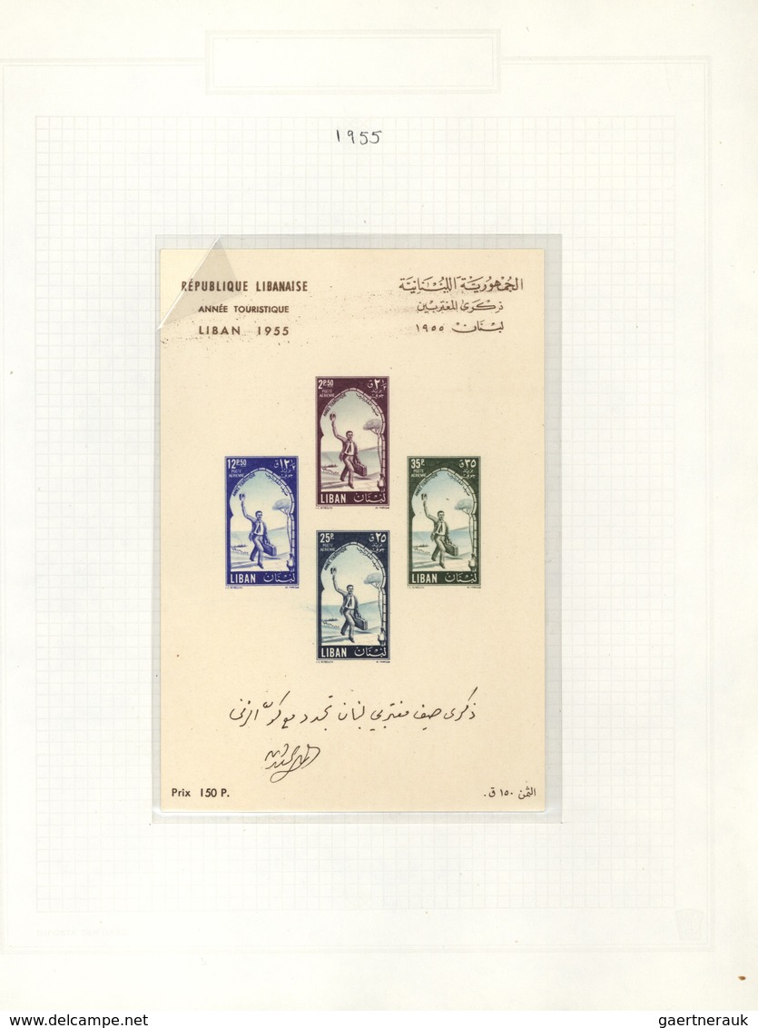 23467 Libanon: 1949/1983, Collection Of 29 Souvenir Sheets, Unmounted Mint Resp. No Gum As Issued, Incl. 1 - Libanon