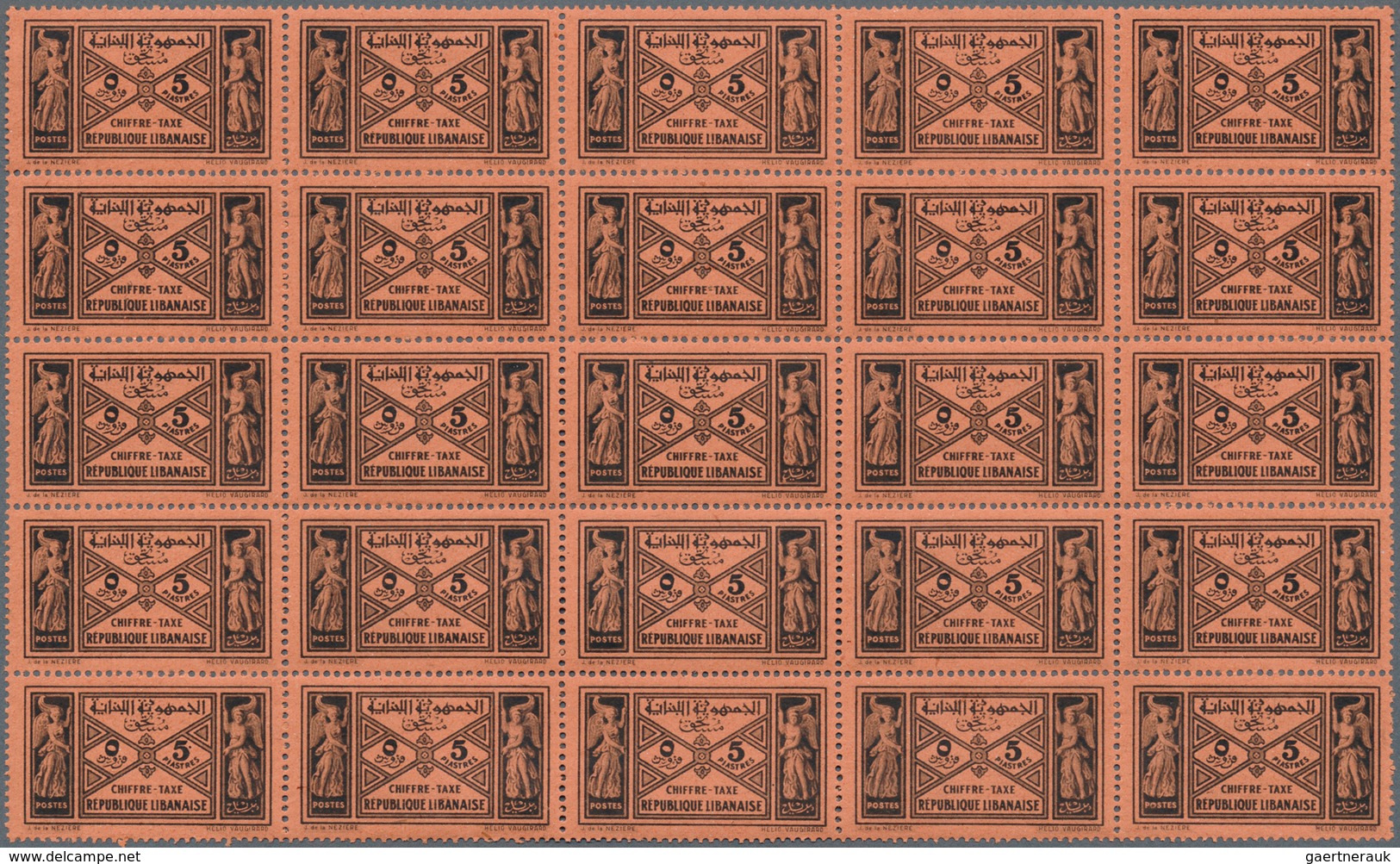 23484 Libanon - Portomarken: 1931/1940, U/m Assortment Of (larger) Units: Maury No. 29 (20), 30 (50), 31 ( - Liban