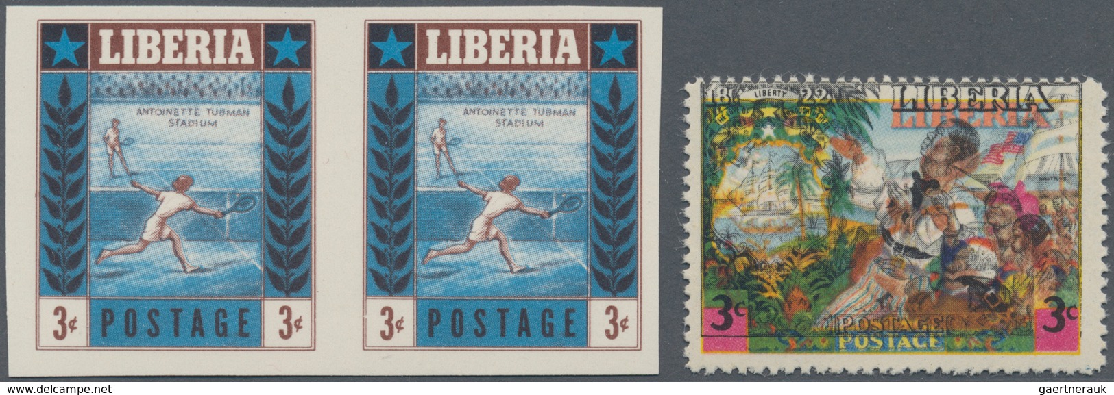 23488 Liberia: 1950/2000 (ca.), Accumulation In Glassines Etc. In Box With Stamps And Miniature Sheets Inc - Liberia