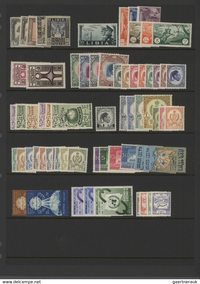 23490 Libyen: 1910/1990 (ca.), Libya-All Areas, Mint And Used Accumulation In Several Albums, Comprising I - Libye